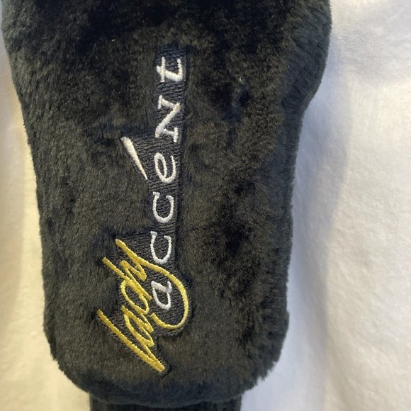 La Jolla Lady Accent Golf Club Headcover Black Gold 16" long Great Used Conditi - Picture 7 of 10